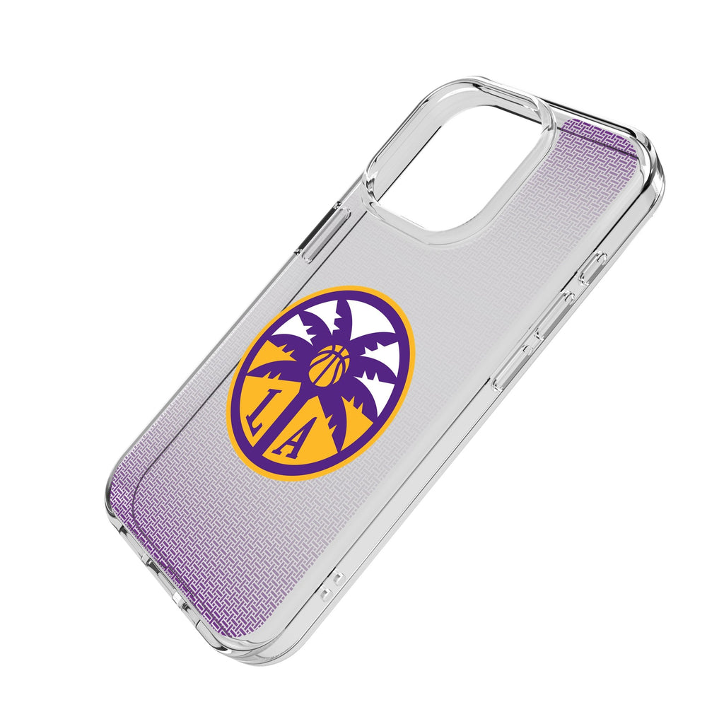 Los Angeles Sparks Linen Clear Phone Case for Apple iPhone