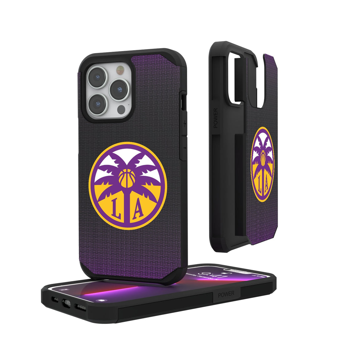 Los Angeles Sparks Linen Rugged Phone Case