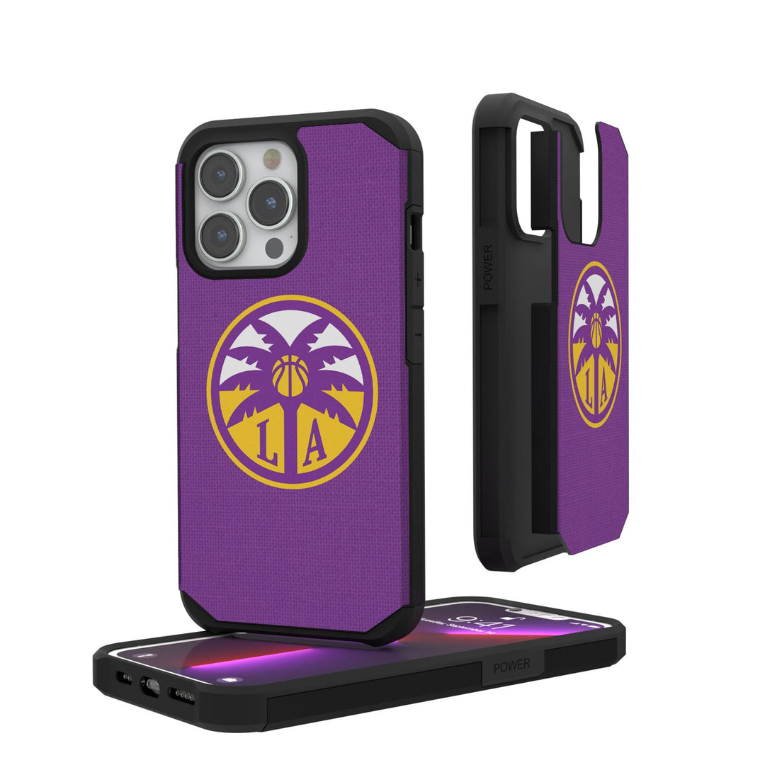 Los Angeles Sparks Solid Rugged Phone Case