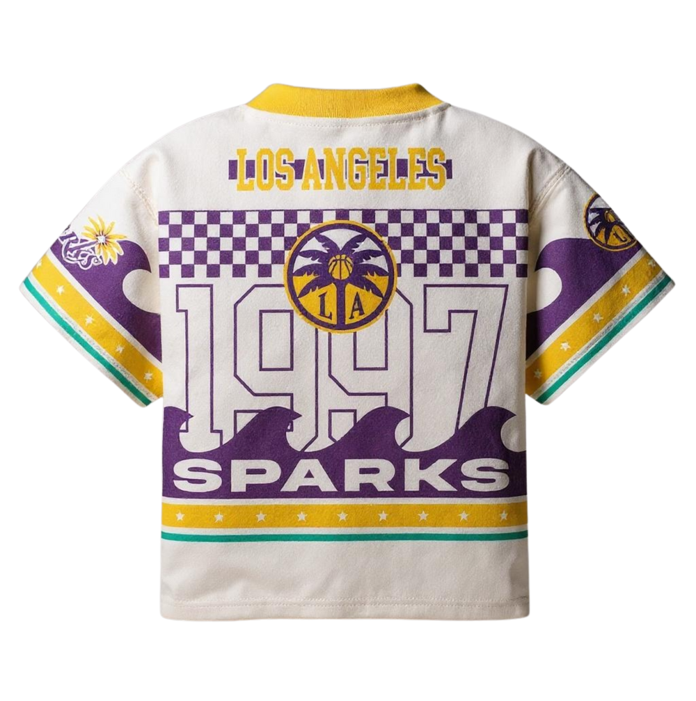 Los Angeles Womens Wild Collective x Sparks Boxy Mesh Shirt