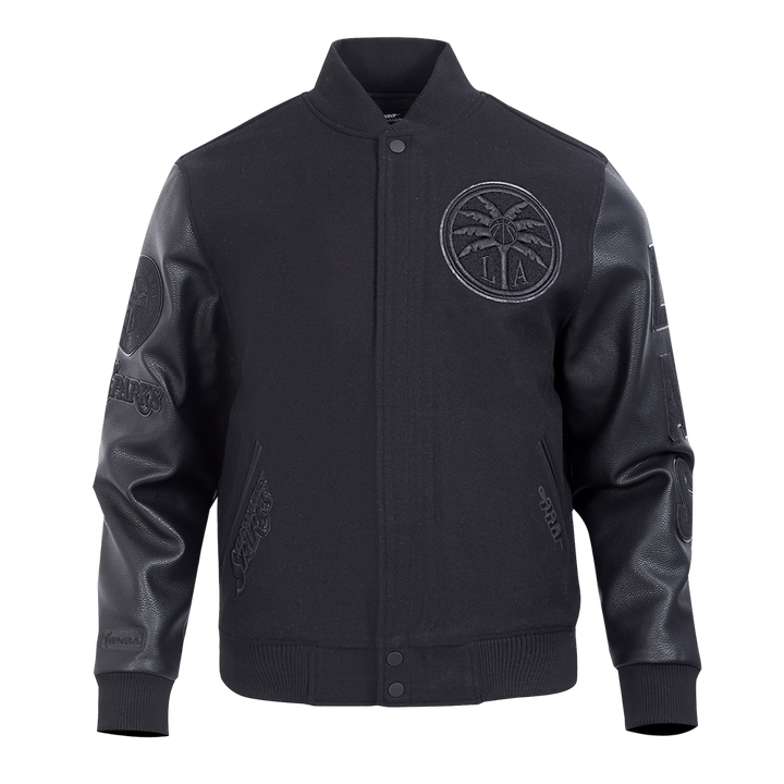 Pro Standard x Sparks Triple Black Varsity Jacket