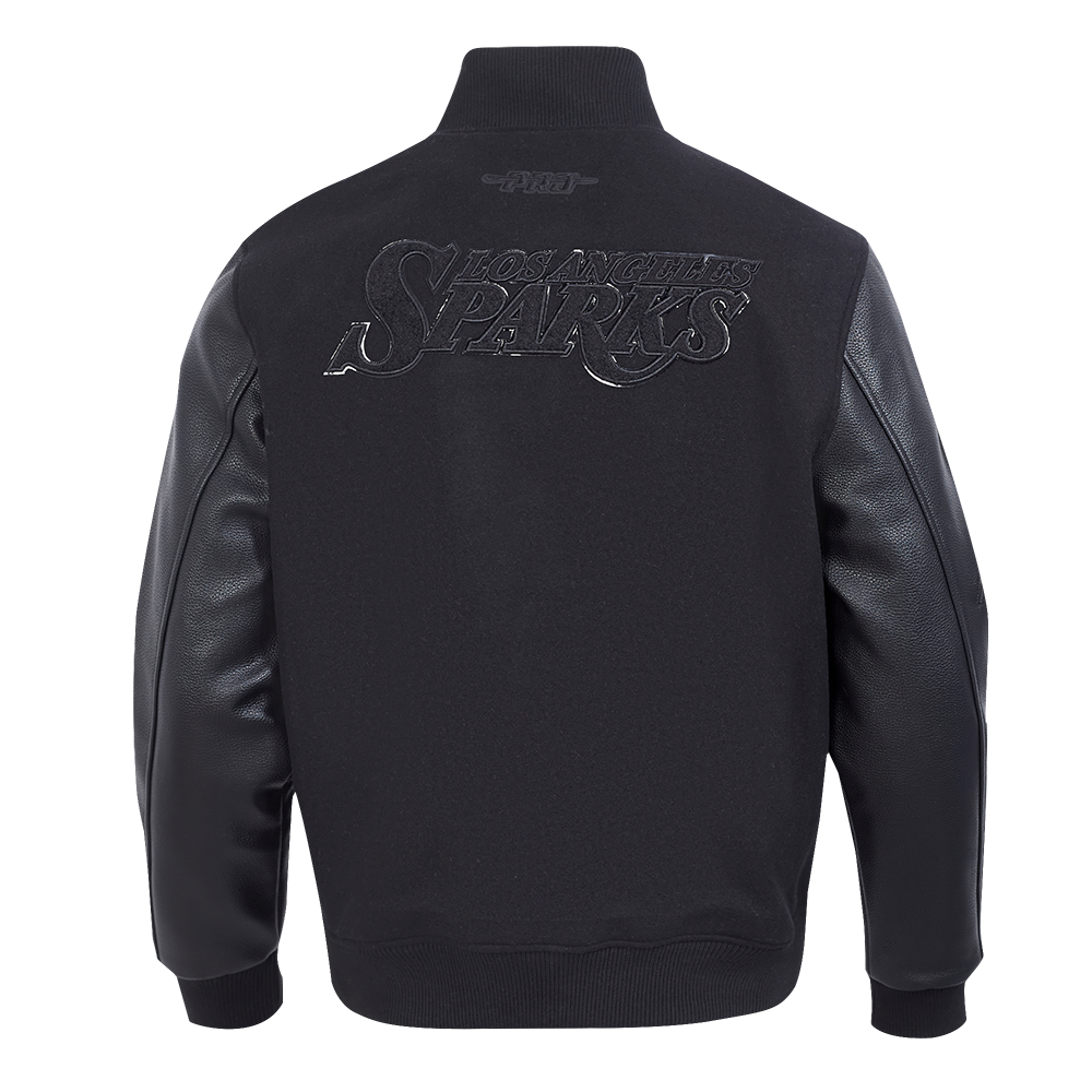 Pro Standard x Sparks Triple Black Varsity Jacket