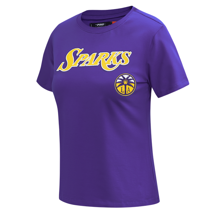 Los Angeles Womens Pro Standard x Sparks Classic Slim Fit T-Shirt Front Angle