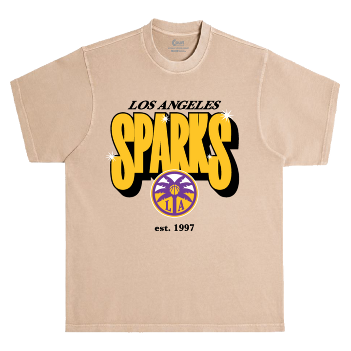 Los Angeles Sparks Retro Spark Heavyweight T-Shirt