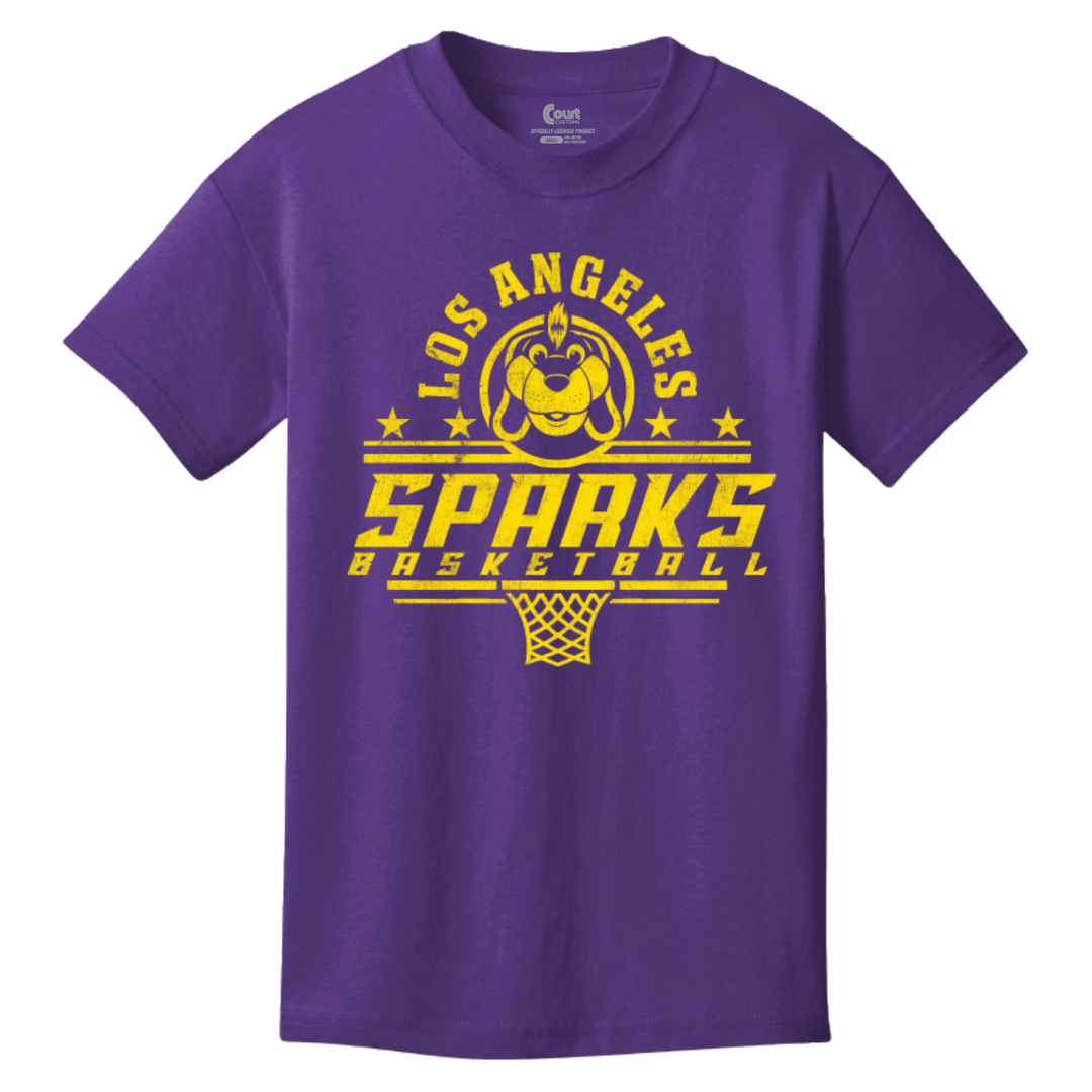 Los Angeles Sparks Youth Mascot Throwback T-Shirt